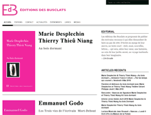 Tablet Screenshot of editionsdesbusclats.com